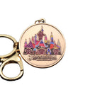 Custom Gold-Plated Metal Keyring Soft Enamel Keychain with Patriotism Theme and Custom Logo