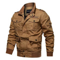 2022 High Quality  Uniform Men's Bomber Jacket Spring Autumn Multi Pocket Workwear Outdoor Casual Loose Jacket Plus Size