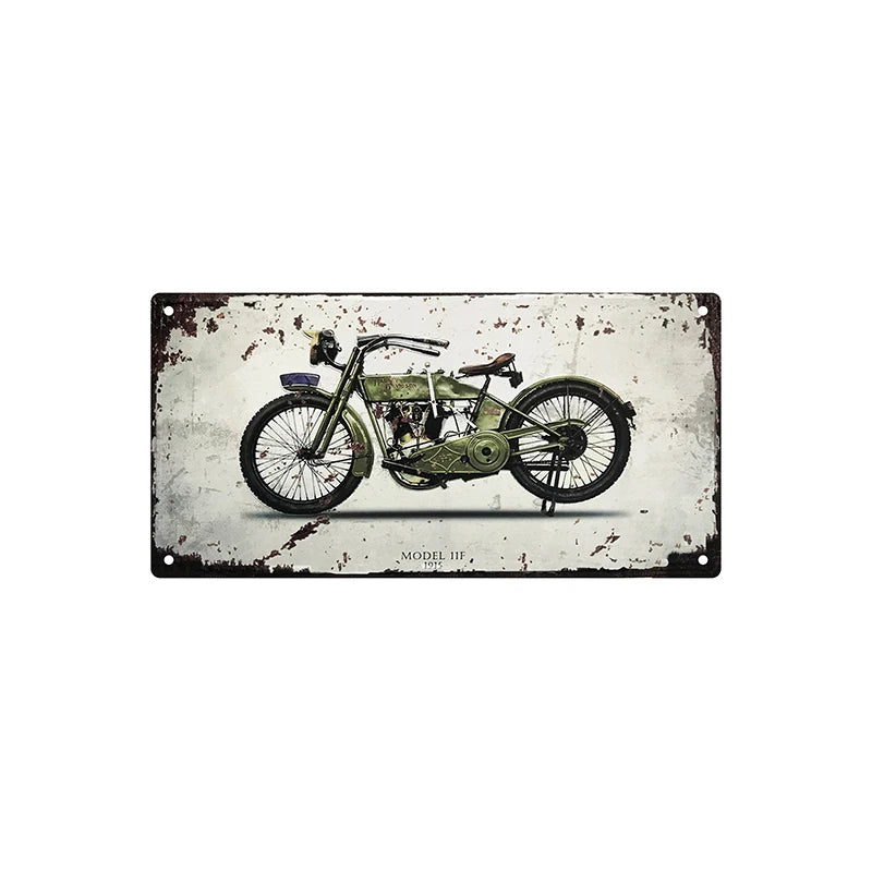 Factory Wholesale Car Metal logo Vintage Tin logo Metal Plate Vintage Wall Decoration Garage bar Man Cave Car License Plate