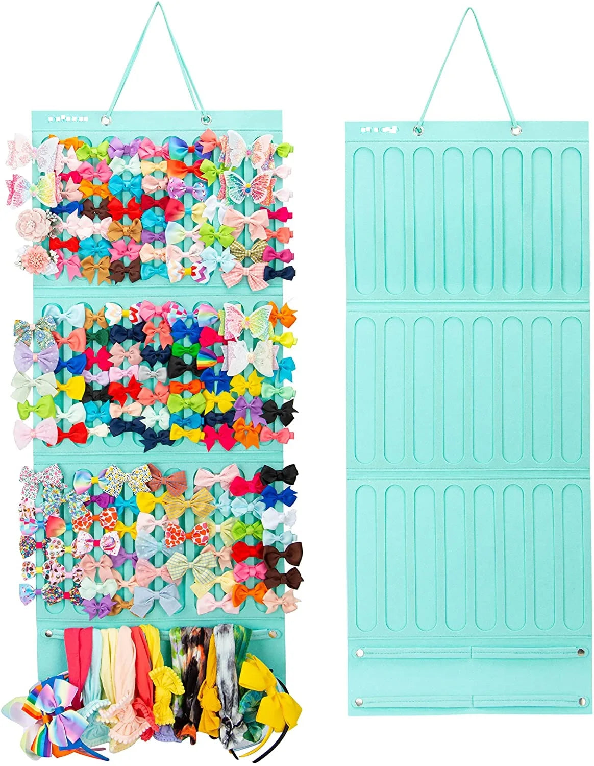 Hair Bow Holder Organizer for Girls Hanging Bow Holder for Girls Hair Accessories Storage Organizer for Headbands Hair Clips