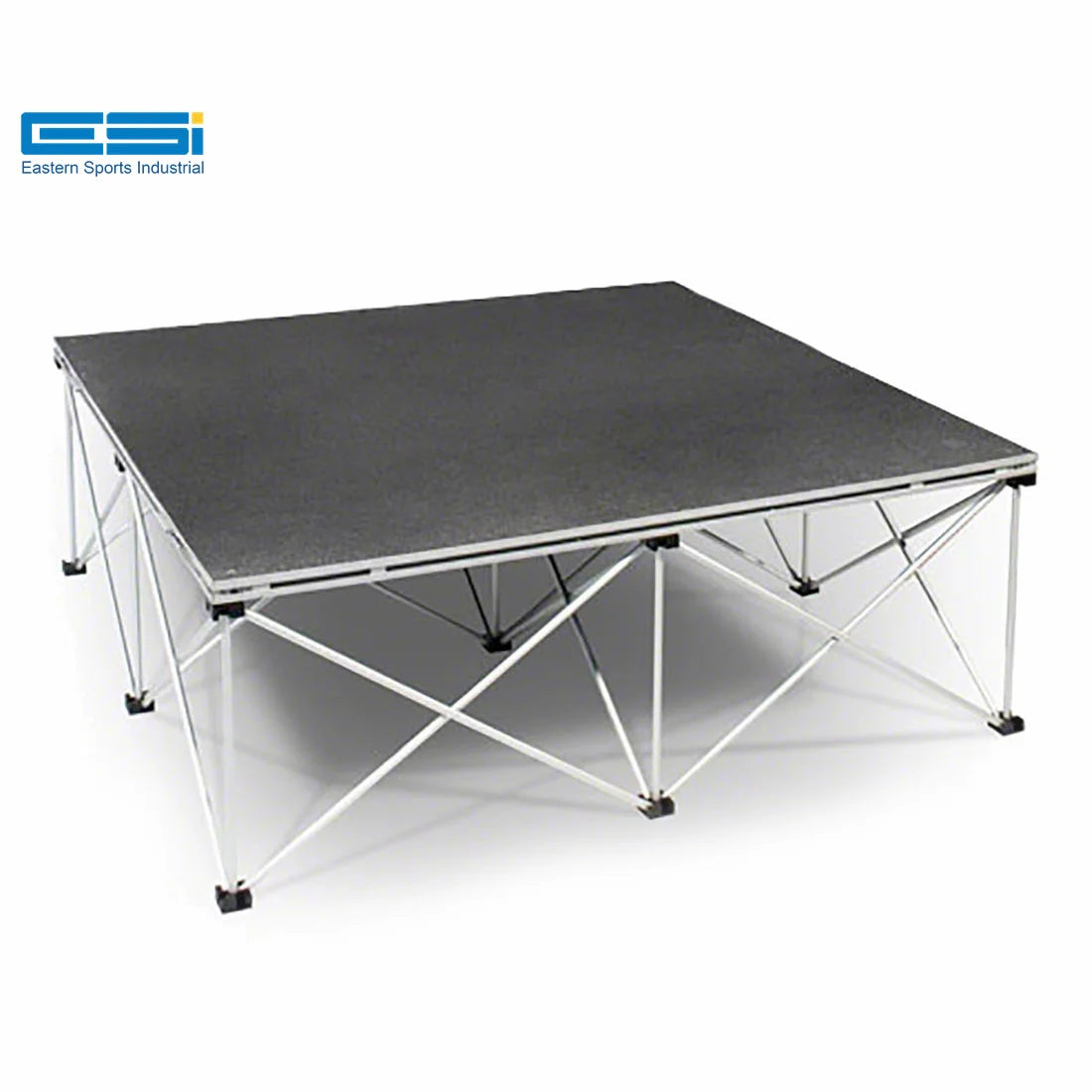 ESI Cheap Lightweight 4'x4' Folding Portable Stage Unit Outdoor Event Collapsible Stage