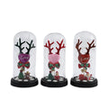 AYOYO OEM Holiday Xmas Gift Creative Christmas Decoration Gift LED Snow Tree and Deer Inside Classic Glass Dome Ornament