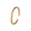 Fashion Minimalism Irregular Adjustable Gold Plating Brass Vintage Rings for Women Jewelry