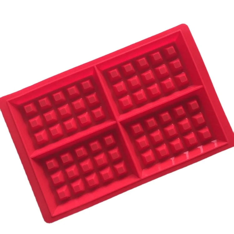 Direct Wholesale Saffron Waffle Mould Silicone Ice Cream Waffle Maker Baking Mold OEM/ODM Welcome