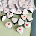 Japan Simulation Sushi Rice Ball Resin Charms Earring Findings Cute Food Keychain Necklace Pendants Diy Jewelry Accessory