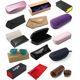 Wholesale Factory Folding Cases Box Custom Logo Customize PVC Paper Sunglasses Case Packaging Eyewear Boxes