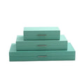 Rectangular Lacquer Decorative Storage Boxes Functional Jewelry Organizer and Accessory Organizer Carton Packed