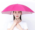 Head Umbrella Hat Headwear Umbrellas Cap for Fishing Hiking Beach Camping Head Hats Outdoor Sun-proof Custom logo