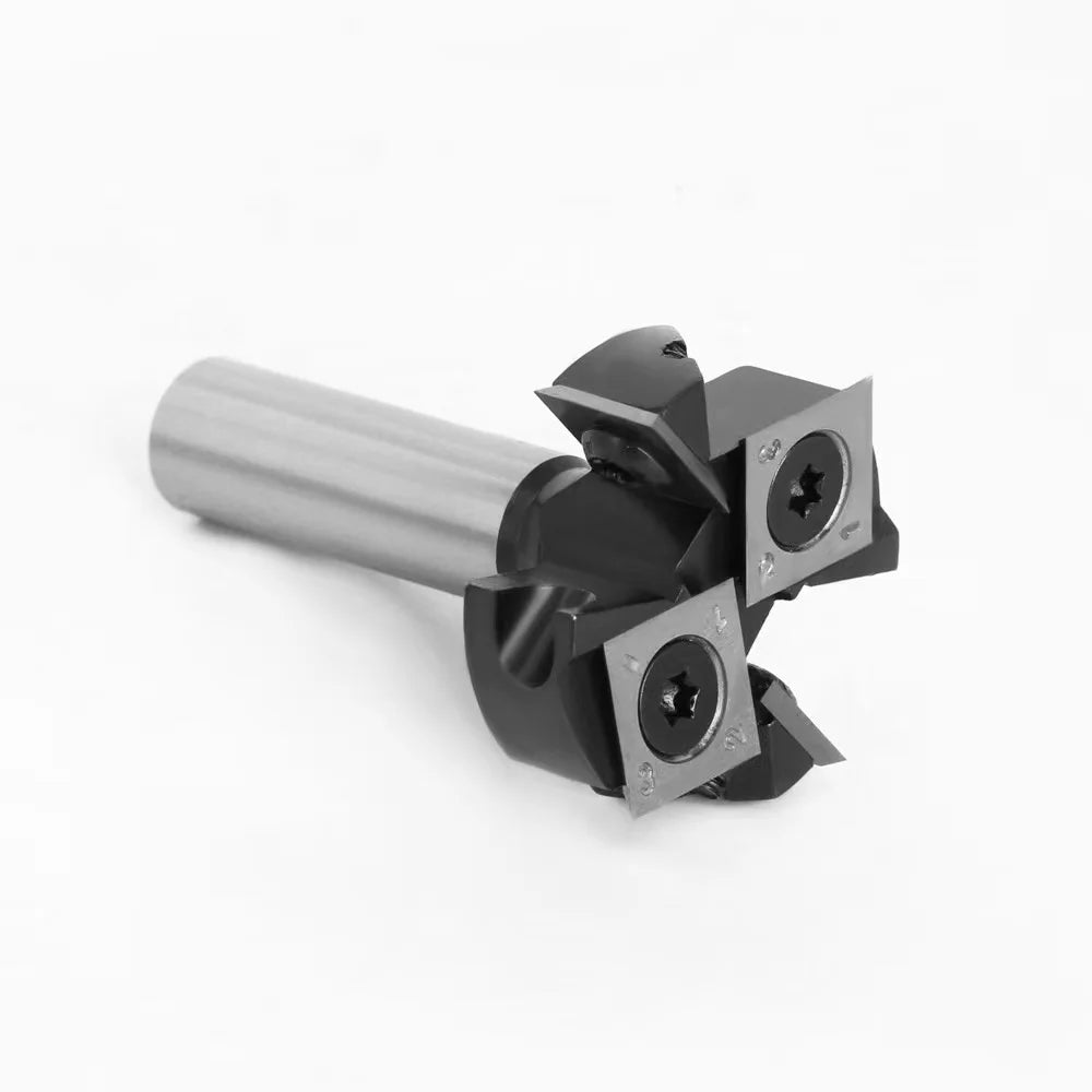 L-N258 1PC 4 Flutes Wood Router Bit with Milling Cutter Cemented Carbide Woodworking Bits Insert-Style Spoilboard Indexable