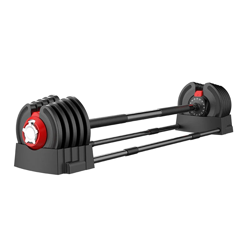 Free Weights Arms Exercise Custom Logo Adjustable Dumbells 90lb 40kg 3 in 1 Dumbbell Set for Men