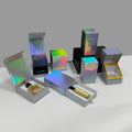 OEM Custom Promotional Holographic Magnetic Drawer Gift Packaging Box for Cosmetics Face Cream Sponge Excellent Price Embossed