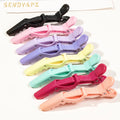 Barber Shop Hairdressing Tools Solid Color 11.5cm 6Pcs/set Alligator Clip Salon Special Perm Hair Dyeing Positioning Clips