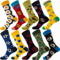 New Arrival Fashion Design OEM Your Pattern Logo Casual Sport Pattern Bamboo Cotton  Socks for Man