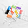 5ml Clear Round Mini Vial Perfume Test Tube Glass Bottle With Colorful Plastic Pump