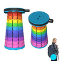 Upgraded Portable Camping Stool for Adults Collapsible Foldable Telescoping Design with 550lbs Load Capacity Durable PP Material