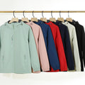 Thin Pure Color 100% Polyester Waterproof Breathable Clothing Fleece Woman Outdoor Hooded Jacket Sun protection Jacket