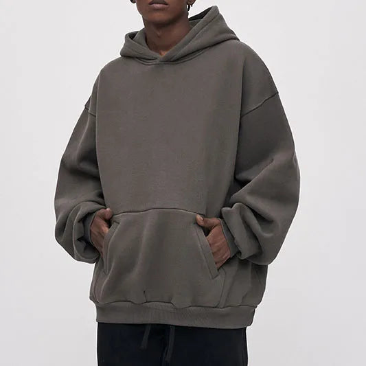 Blank Pullover Cotton Hoodie Men Oversized Streetwear Heavyweight French Terry Custom Oversize Hoodies