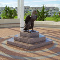 Custom Made High Quality Modern Bronze Eagle Sculpture with Casting and Digital Printing Art Craft