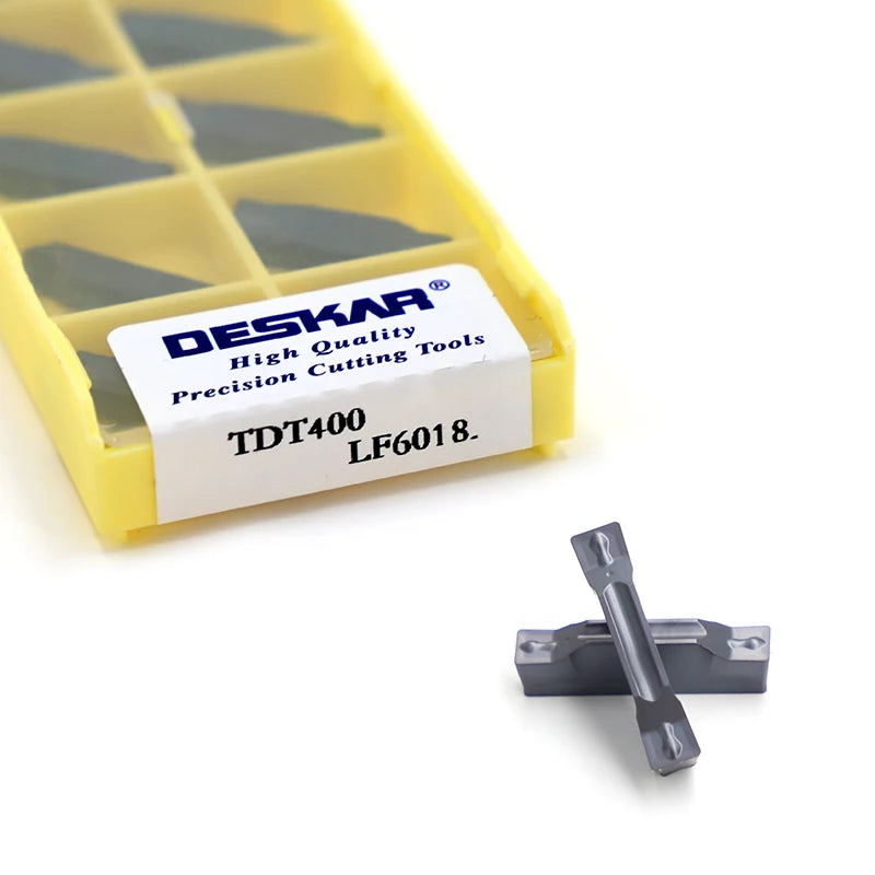 For DESKAR TDT400 LF6018 CNC Tool for Face Grooving and Parting Customizable Carbide Inserts with CVD Coating