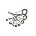 9pcs/Kit Rock Trout Fishing Rod Guides Ultra Light High Leg Stainless Steel Guide Rod DIY Repair Refit Re-assembly