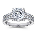 OAHLAN Fine Jewelry 1.2ct Round Cubic Zircon Solitaire Rings S925 Sterling Wedding Ring for Women Engagement Ring Wholesale