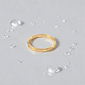 Dainty Stainless Steel Anillos Non Tarnish Fashion Simple Hollow Ring Permanent 18k Gold Plated Wholesale Jewelry for Women