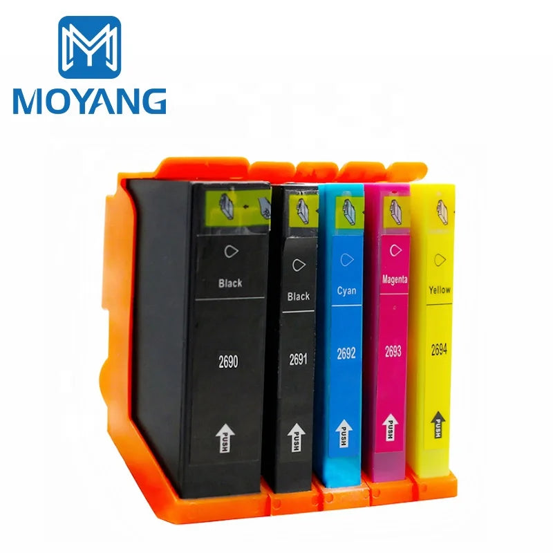 MoYang Compatible for EPSON T2690-4 Ink Cartridge XP-702/XP-802 Printer Cartridges T2690 T2691 T2692 T2693 T2694