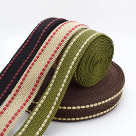 Meetee KY598 38mm Luggage Garment Webbing Handmade Sewing Accessories Thickened Polyester Cotton Webbing DIY Canvas Materials