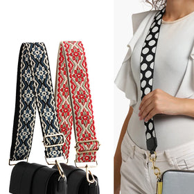 Nolvo World 2023 Adjustable 72-135cm Leather Ribbon Polyester Cotton Women's Shoulder Strap Handbag Purse Custom Accessories