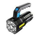 4 Cores Flashlight Portable Torch ABS Outdoor Multifunctional Waterproof Flashlight with Handle
