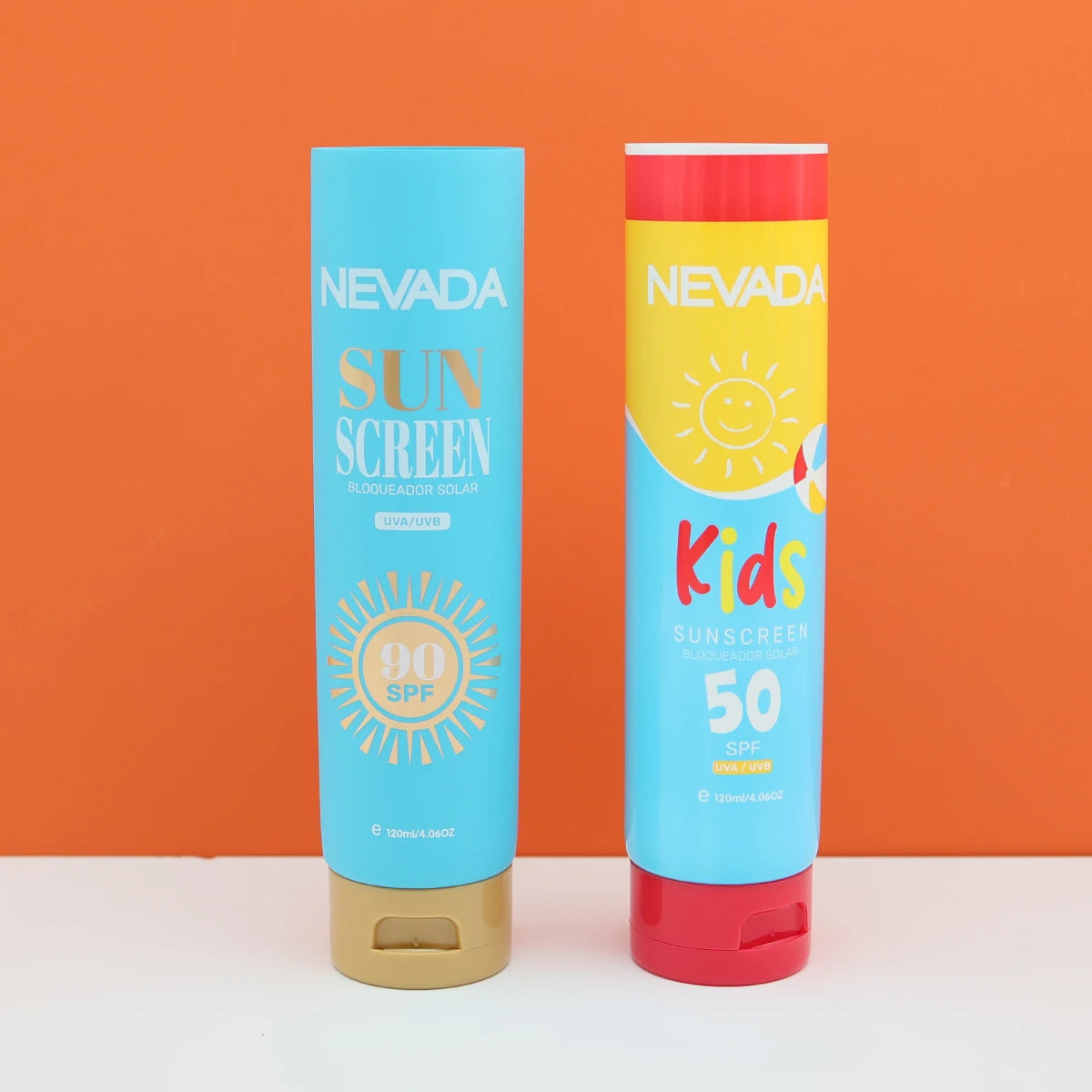 Custom 65ml 85ml 100ml 120ml Sunscreen BB Cream Lotion Squeeze Tube Plastic Cosmetic Packaging Tubes