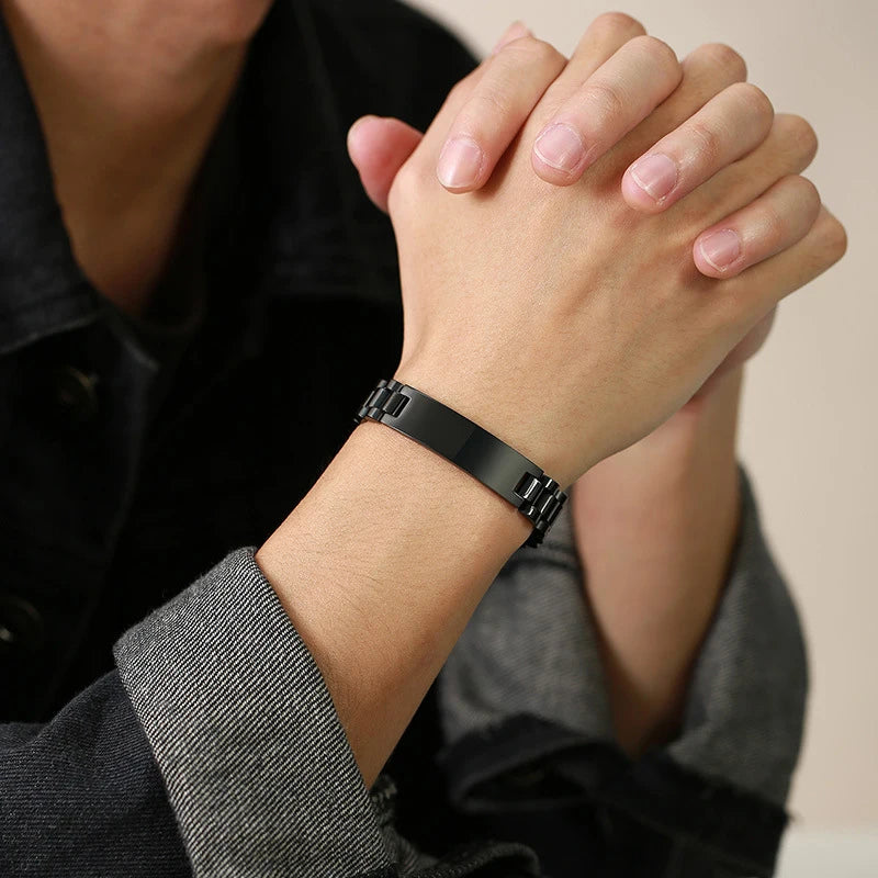 Boho Bracelets for Men Stainless Steel Bracelet