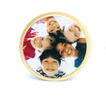 Custom Picture Art Deco Gold Color Durable Tin Boxes Sublimation Blanks Wedding Party Candy Cans