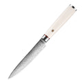 Luxurious 5-Inch Full Tang VG10 Damascus Steel Kitchen Chef Utility Knife for Fruit and Vegetables