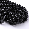 Wholesale Black Tourmaline Stone Beads for DIY Bracelet and Necklace Good Wealth Tourmaline Price