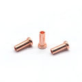 Direct Factory Sale China Manufacturer's Hot Selling Custom Red Copper Flat Head Semi-Tubular Rivet ISO Standard Saitong Brand