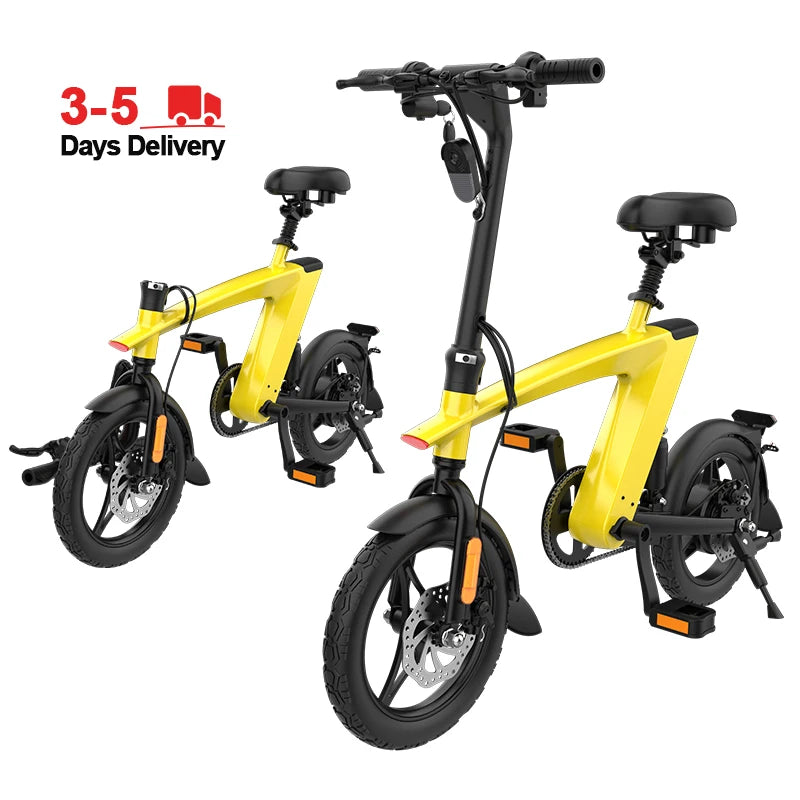 Europe Usa Warehouse H1 Electronic Bike Aluminum Alloy 14inch 36v 48v E Bike Dirt Ebike Bisicleta Electrica Electric City Bike