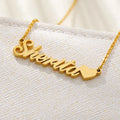 ShangJie OEM Custom Names Pendant Personalized Letter Necklace Stainless Steel Customized Necklace