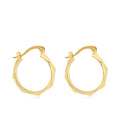 OEM Gold Plated Brass Hoop Earrings Fashionable Multi Facet Circle Earings for Women Brincos Oorbellen Jewelry