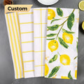 Custom Design Ultra Absorbent Fast Dry Professional Grade Towels for Everyday Cooking Baking Kitchen Dish Microfiber Towel Set