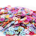 10mm Face Round Flat PVC Sequins for Toys Stationery Bag Decoration Diy Clothes Jewelry Smile Beads Filmed Nail Art Heart Sequin
