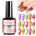 15ml Clear UV LED Blooming Gel Nail Polish Natural Stone Watercolor Floral Print Soak Nail DIY Design Bottle Marble Style