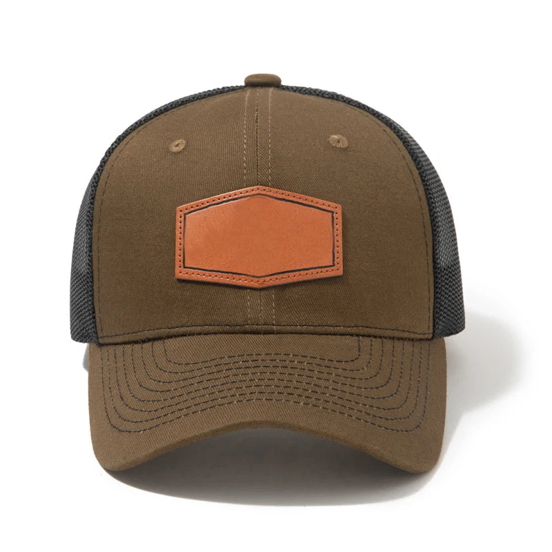 Personalised 6 Panel Blank Mesh Trucker Cap Fashion Men's Sublimated Mesh Baseball Cap Adjustable Outdoor Sports Cap