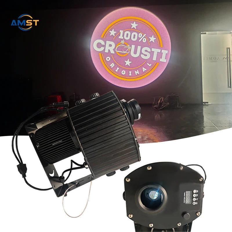 150W Waterproof Ip65 Custom Logo Rotating Led Gobo Projector Outdoor Advertising Lights for Shop Sign Brand