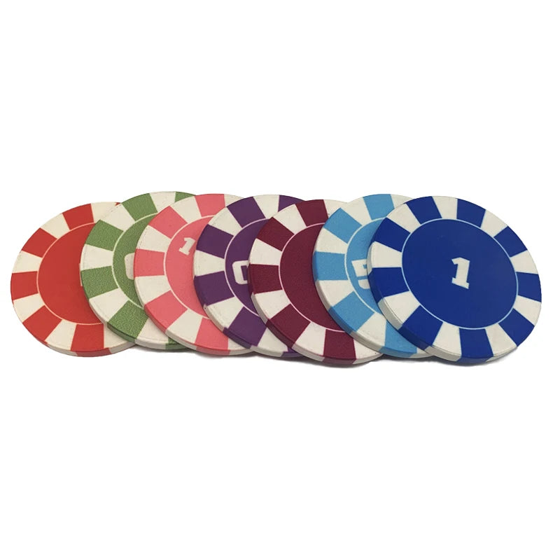 Manufacturer Professional Business Cards Tray with 10g Ceramic Japanese Mahjong and Poker Chips White for Dubai Bahrain