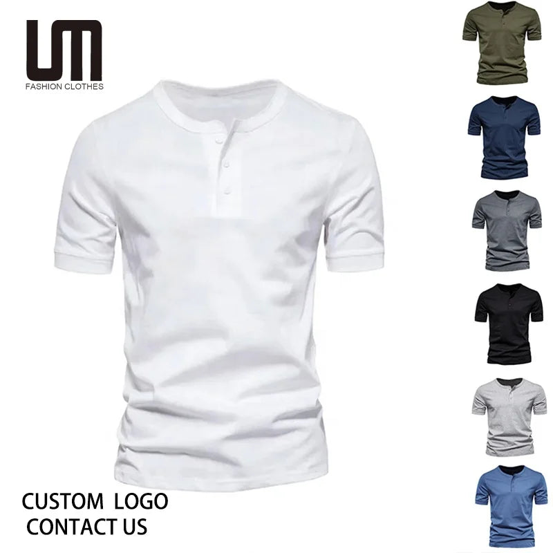 Liu Ming Custom Logo Wholesale Fashion Men Casual Summer Short Sleeve Basic Cotton T Shirts