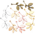 YuenZ 24*13mm Metal Alloy 5 Colors Tree Branch Charms Plant Pendant for Earring Necklace Jewelry Making DIY Handmade Craft Q384