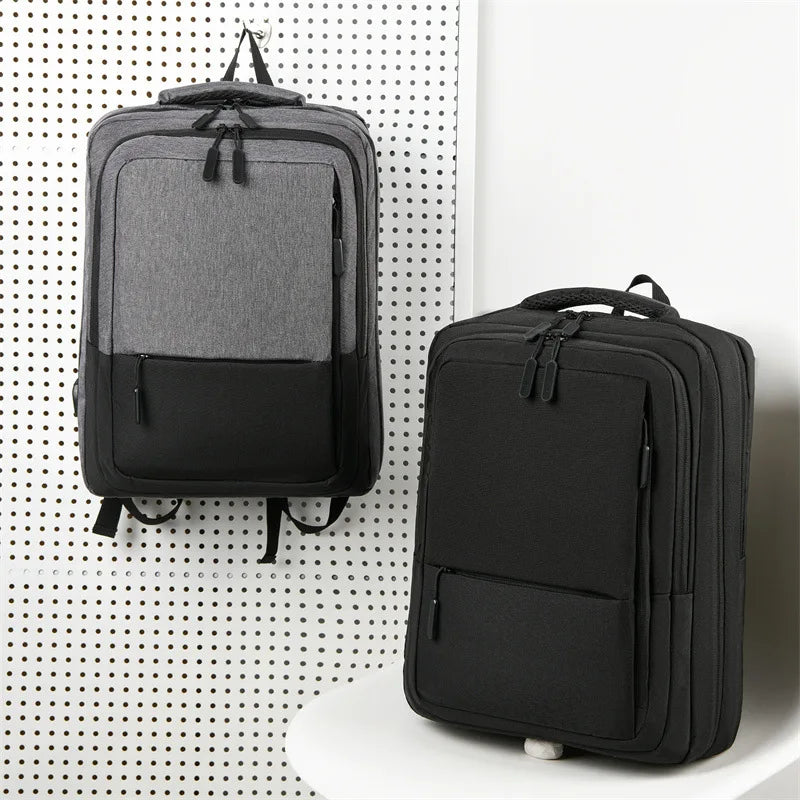 Large Capacity Waterproof 15.6 Inch Laptop Backpack for Business Office Casual School Use USB Zipper Closure Bag for Travel