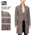 OEM Service Wholesale Autumn Winter Fashion Men Casual New Arrivals Windbreaker Slim Jacket Long Trench Coat