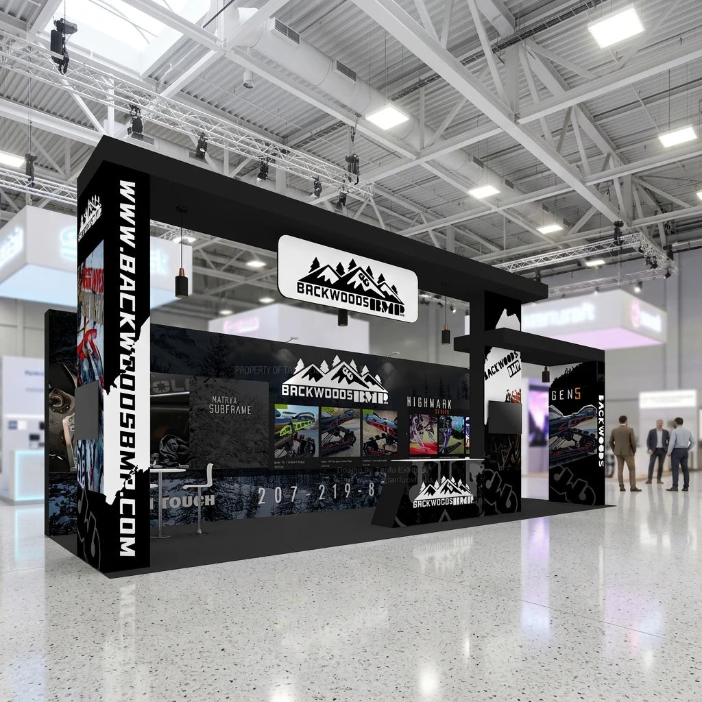 Customizable Aluminum Fabric Laminate Board PVC Sinatra Panel Variable Layout Display Exhibition Booth Equipment Trade Shows